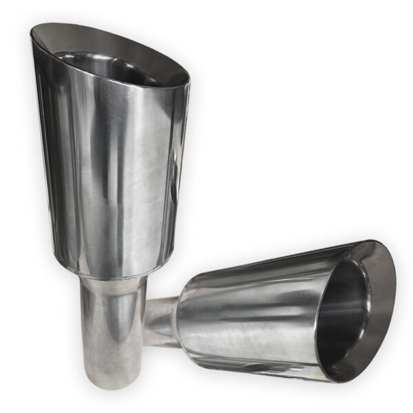 Ponteira de Escapamento Universal 3" para 5" Polegadas em Aço Inox - PAR - Upgrade Versátil e Durável (cópia)