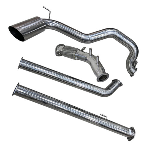 Escapamento Inox 4″ saída lateral com Downpipe Toyota Hilux 2.8 Diesel 2016 a 2024