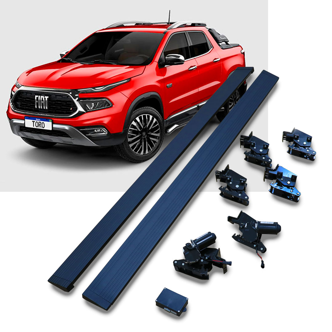 Estribo Elétrico Retrátil Fiat Toro 2023-25 | Acionamento Automático | Digipower