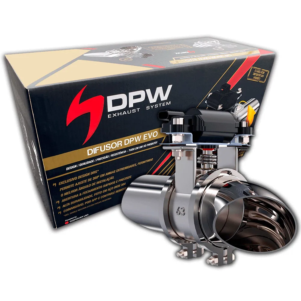 Difusor de Escape DPW Slim EVO 2,5'' Universal Simples: Estilo e Desempenho - Imagem 6