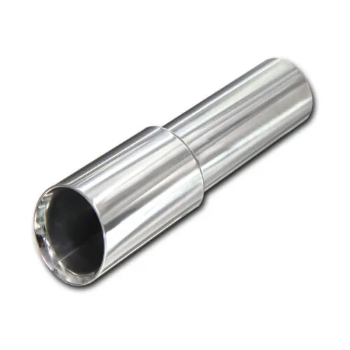 Ponteira de Escapamento Universal 2″ p/ 3″ Polegadas em Aço Inox – Adaptação Perfeita e Design Dinâmico