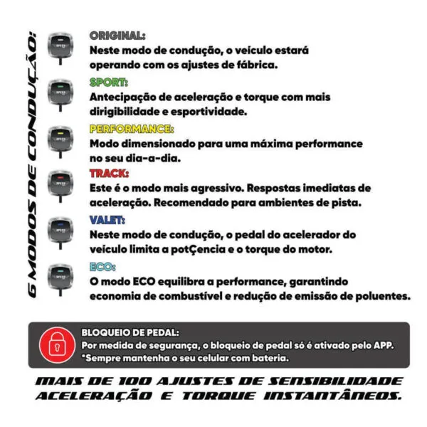 Pedal Tuning Digipower - Potência com Segurança - Speed Infinity para AUDI RS3 2.5 - 2012 - 2023 - Imagem 5