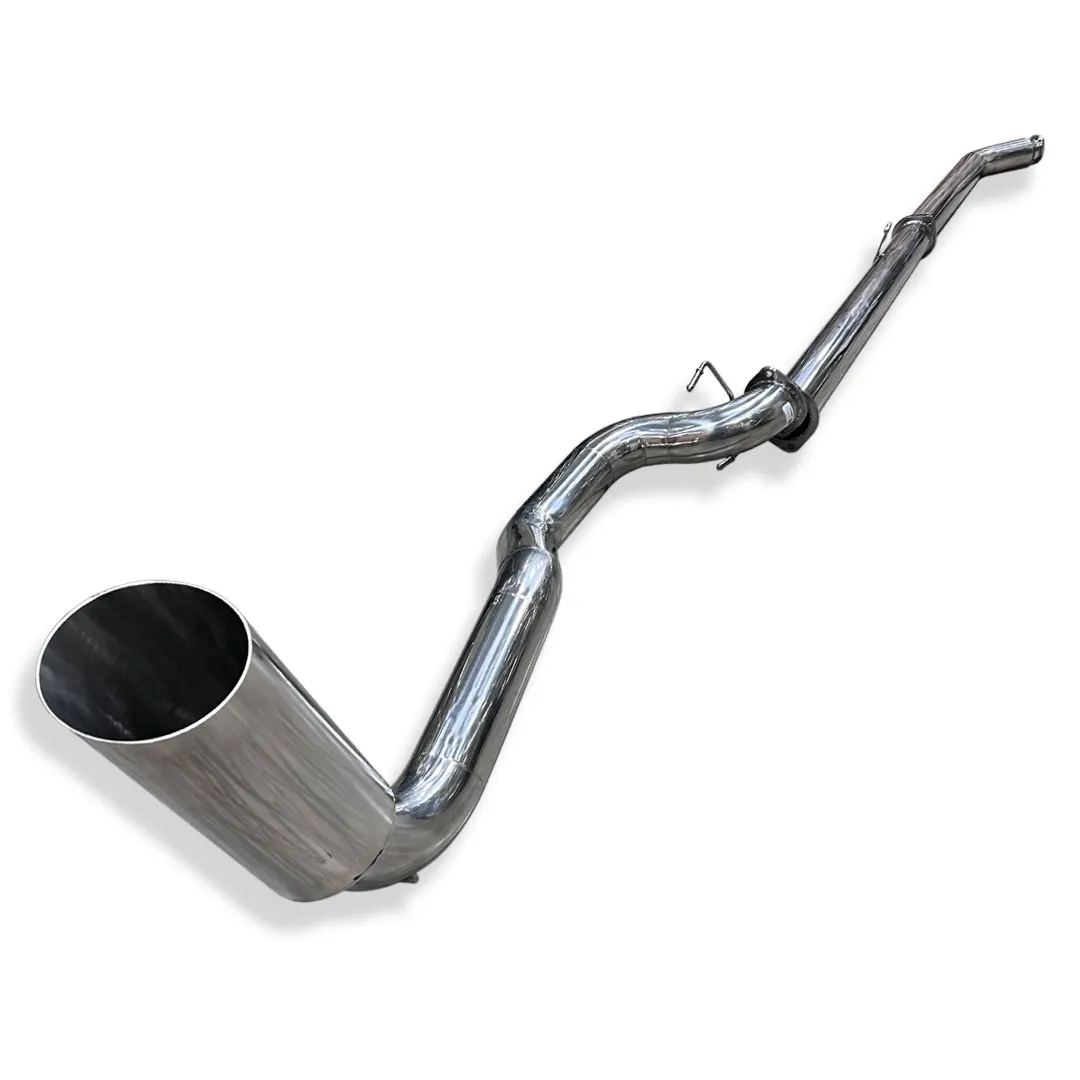 Escapamento Inox 4" saída lateral com Downpipe Toyota Hilux 2.8 Diesel 2016 a 2024 - Imagem 2