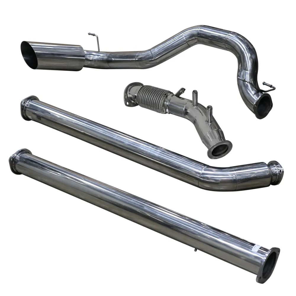 Escapamento Inox 4" saída lateral com Downpipe Toyota Hilux 2.8 Diesel 2016 a 2024 - Imagem 3